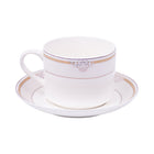 CUP & SAUCER BONE CHINA MORE & MORE ZS003 AW (Pack of 6)