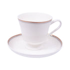 CUP & SAUCER BONE CHINA MORE & MORE HS011 AW (Pack of 6)