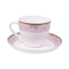 CUP & SAUCER BONE CHINA MORE & MORE YG014 AW (Pack of 6)