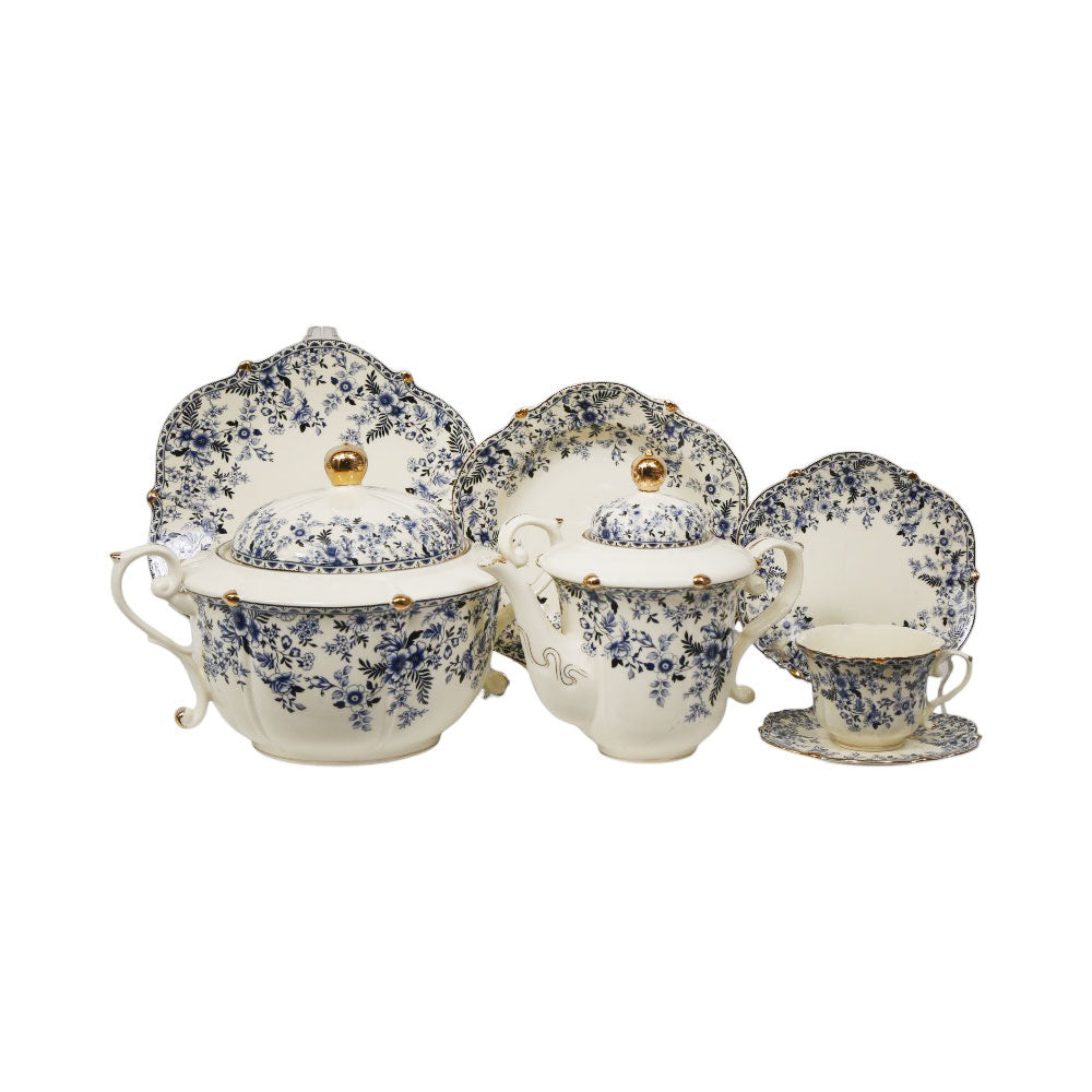 DINNER SET 75PC BONE CHINA KY3028 MS