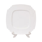 DISH WHITE PORCELAIN EMBOSSED 12 INCH IR