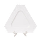 DISH WHITE PORCELAIN TRIANGLE 13.5 INCH IR