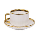 CUP & SAUCER SET 6PC CERAMIC 1125-1