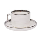 CUP & SAUCER SET 6PC CERAMIC 1125-2-S
