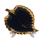 DISH PORCELAIN LEAF BLUE YLG0152B