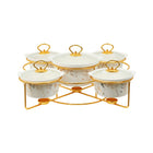 DONGA SET 5PC MORE & MORE G29 WHITE MARBLE