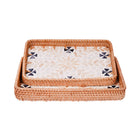 TRAY SET 2PC WOODEN IR 981-6