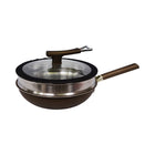 WOK NON STICK SINGLE HANDLE IR 32 CM KK51-53