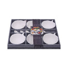 BOWL SET 6PC WITH SPOON PORCELAIN IR J11-3