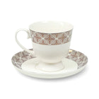 CUP & SAUCER BONE CHINA HS008 TMC (Pack of 6)
