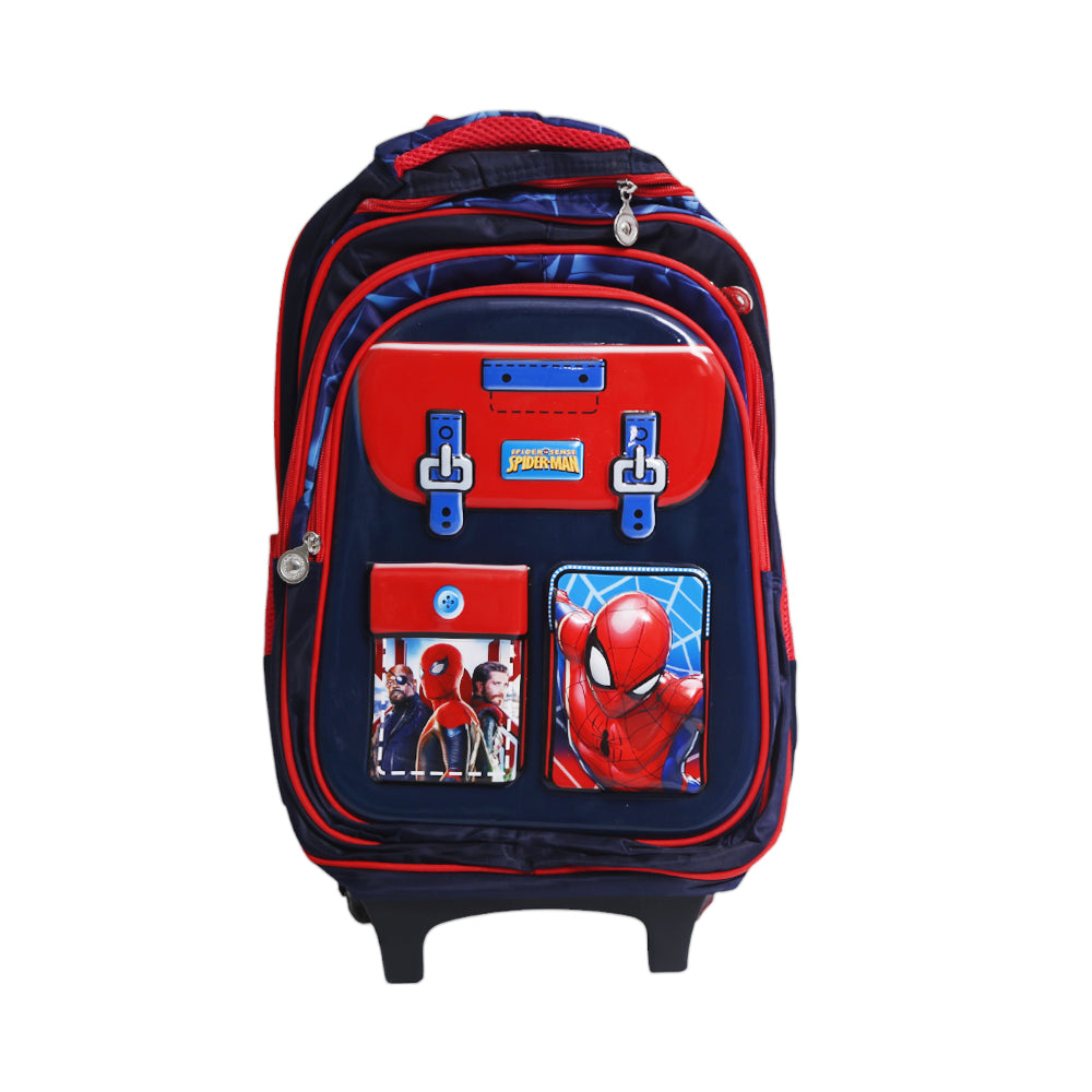 BC-6 KIDS TROLLEY BAG EMBOSSED ASST IR 16INCH
