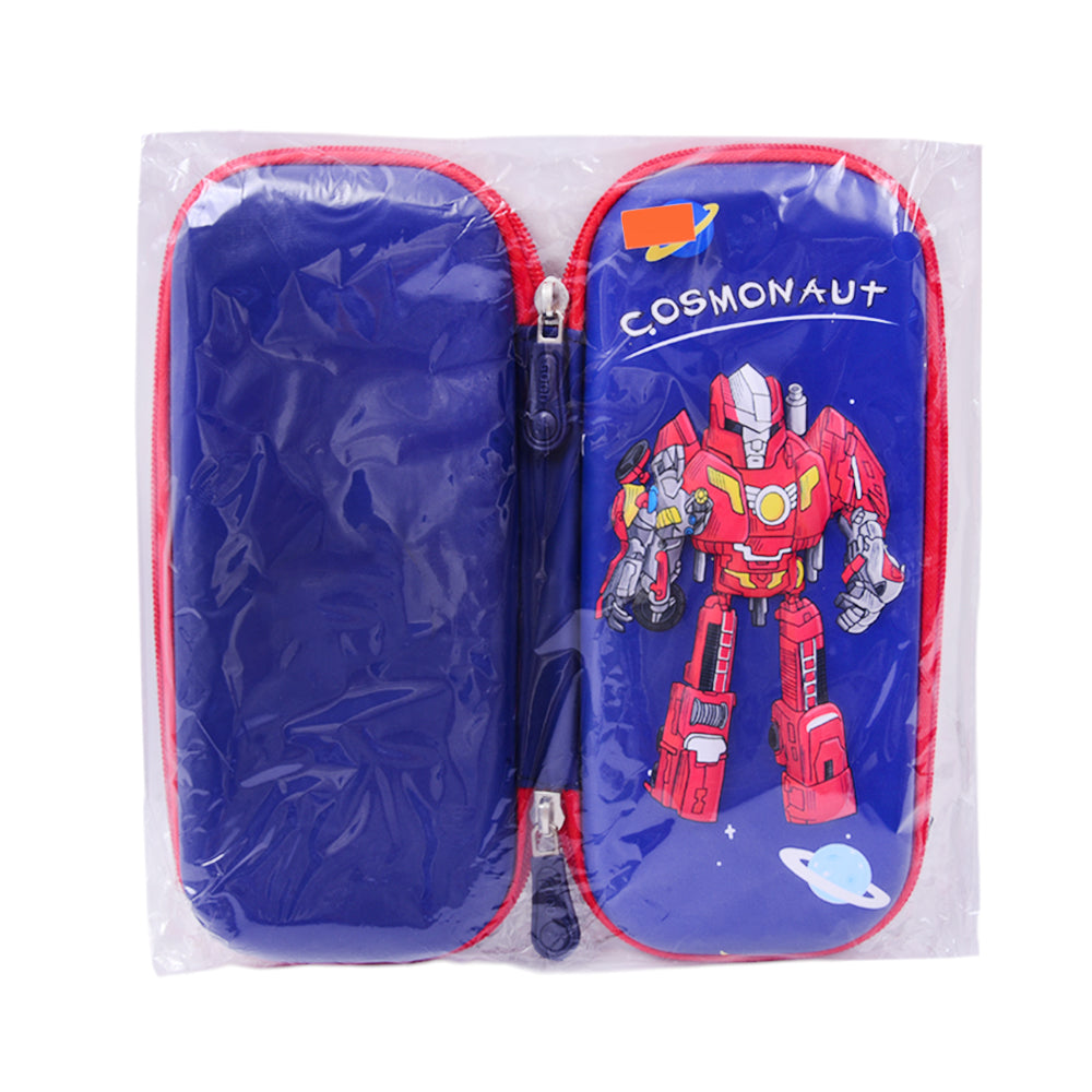 10862-40 PENCIL CASE COSMONAUT EMBOSSED IR
