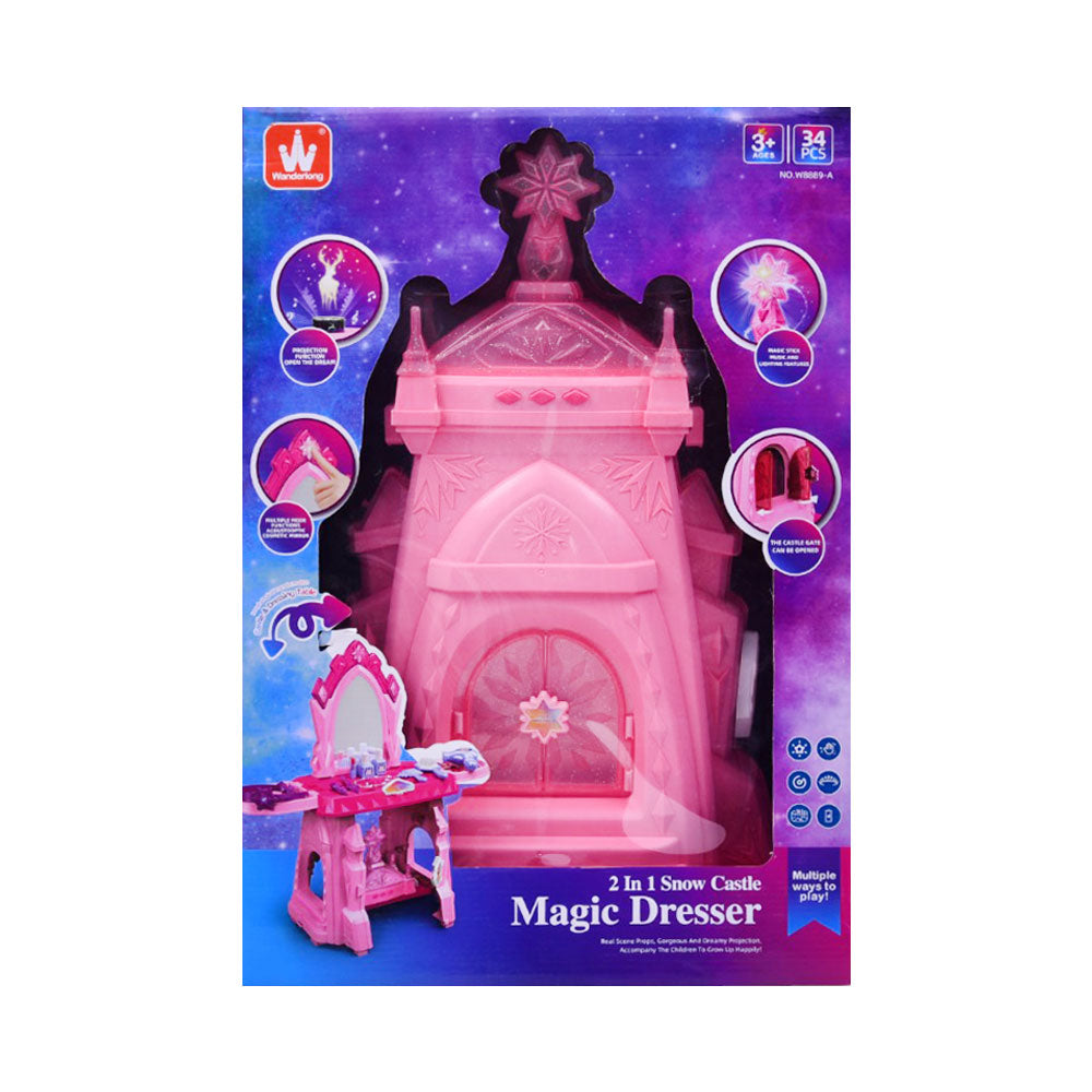 W8889-A MAGIC SNOW CASTLE DRESSING TABLE IR