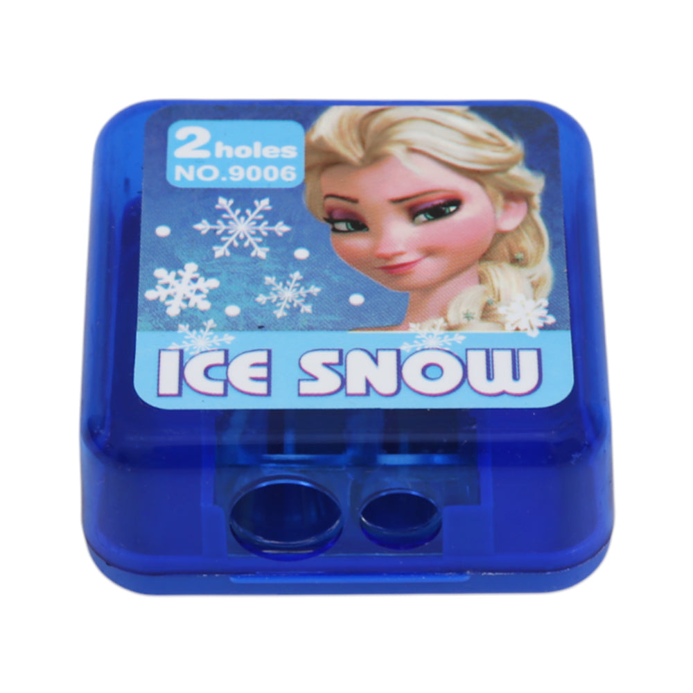 9006 PENCIL SHARPNER 2HOLES ICE SNOW