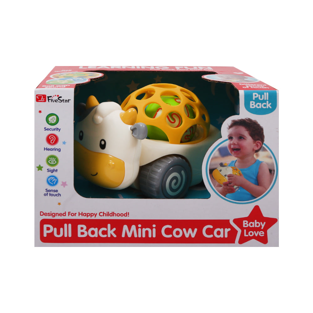 35207B PULLBACK COW RATTLE CAR IR