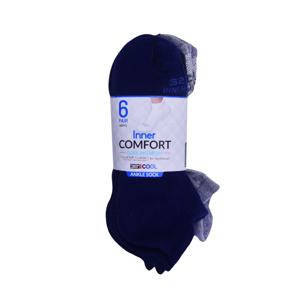 COOL 32 MEN ANKLE SOCKS P-6 TMBASS24SRT-710 MULTI M (IR)