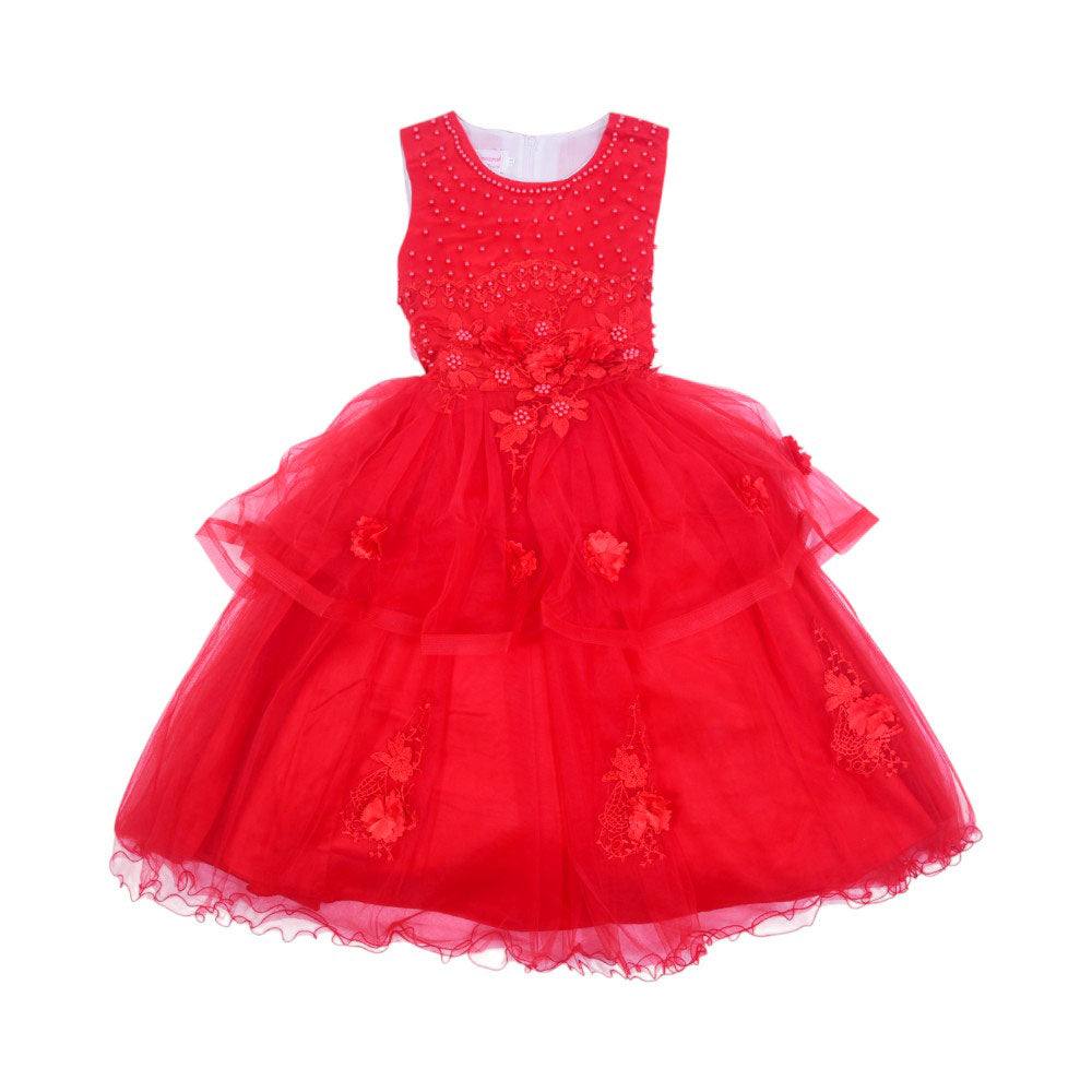 GIRLS S/L FANCY FROCK MZS-25 C017R M.G