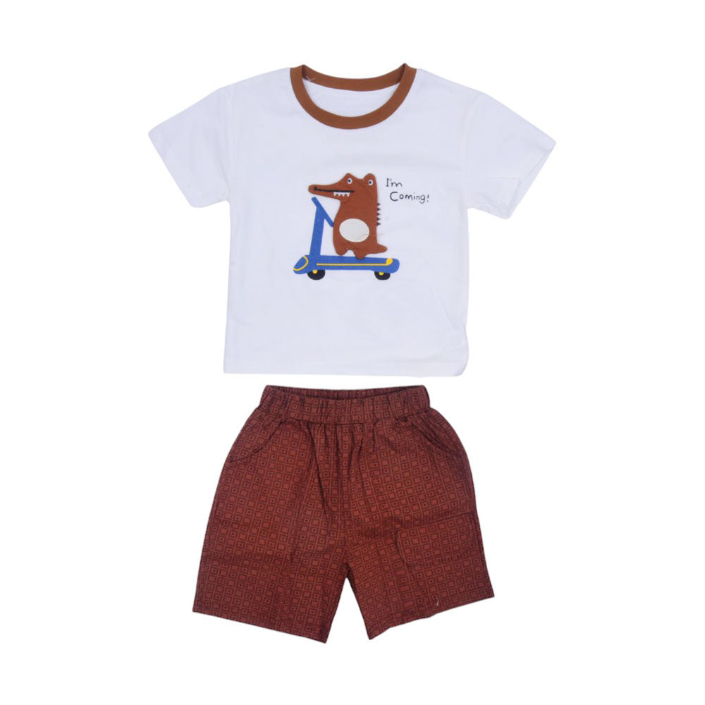 BOYS S/S 2PC KNICKER SUIT MZS-25 12-18M 22475
