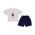 BOY S/S 2PC KNICKER SUIT Y/T MZS-25 3-4 YEAR 34