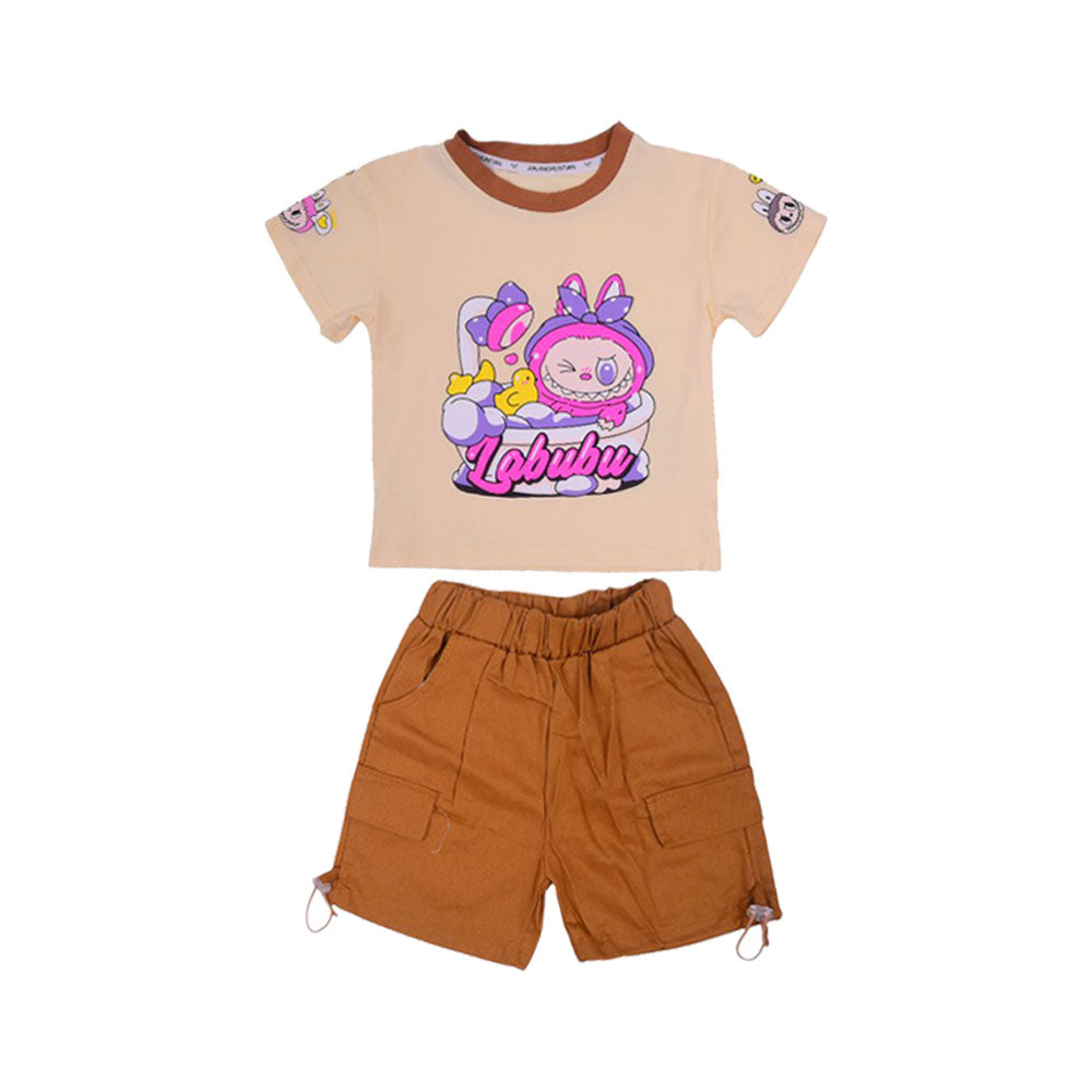 GIRLS S/S 2PC KNICKER SUIT LABUBU KIDS NZS-25 9-12M D-9 A.G