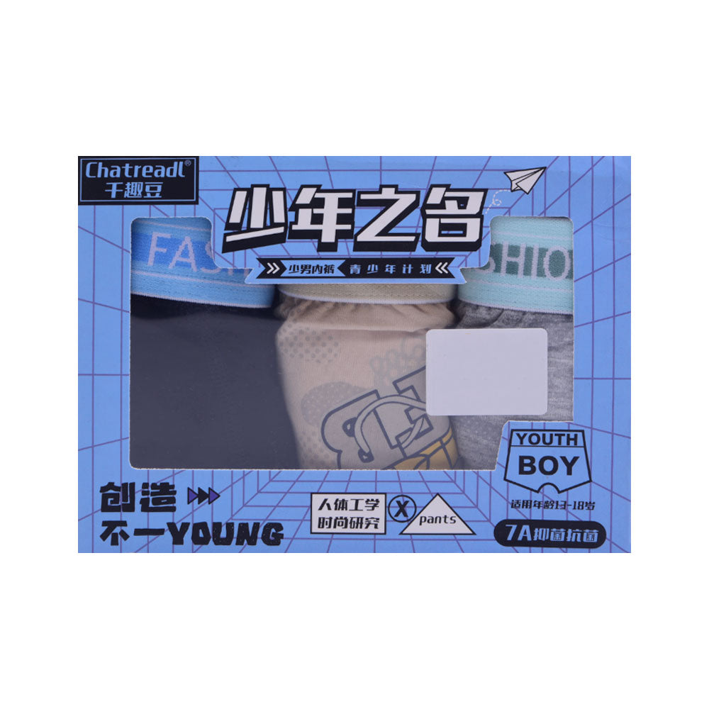 BOYS BOXER 3PC BOX IRS-25 L Q-005