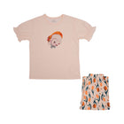 GIRLS S/S 2PC SLEEPING SUIT IRS-25 8-9 YEAR CC-5