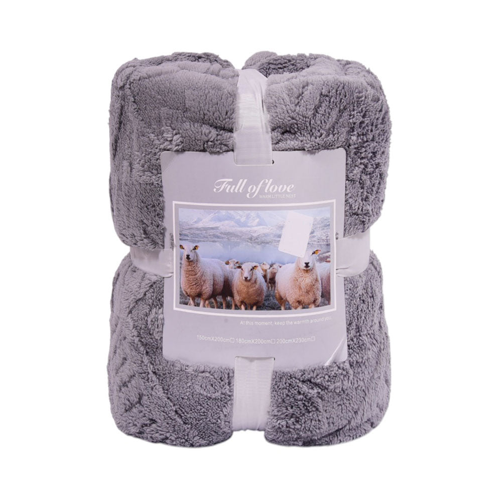 FLEECE BLANKET IR DARK-GREY 62301-3