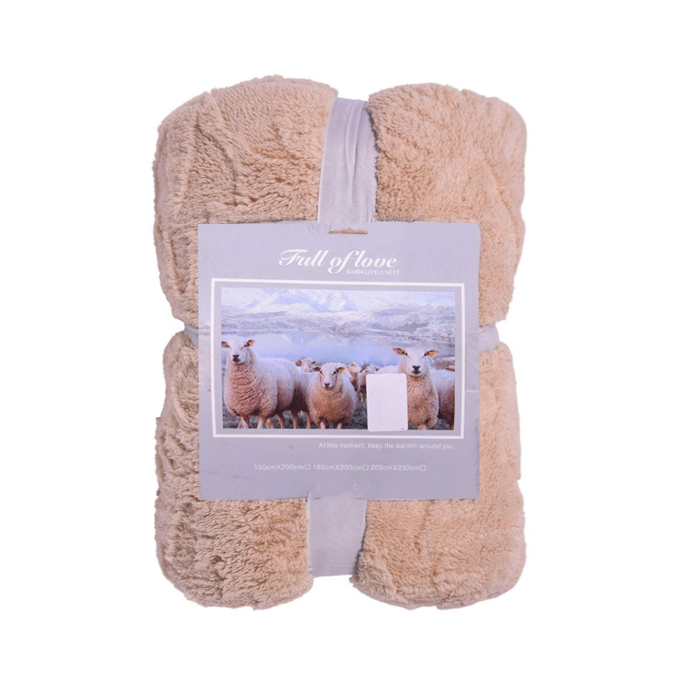 FLEECE BLANKET IR LIGHT-BEIGE 62301-3