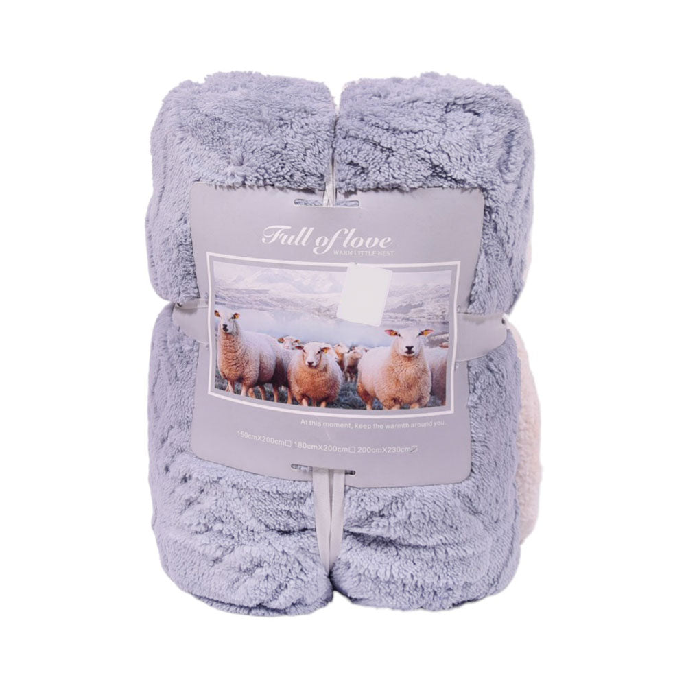 FLEECE BLANKET IR MEDIUM-BLUE 62301-3