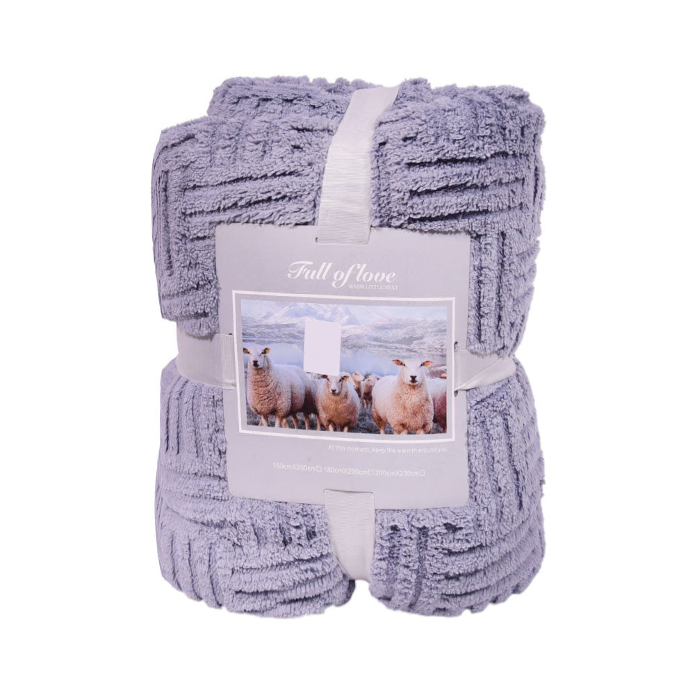FLEECE BLANKET IR LIGHT-GREY 62301-4