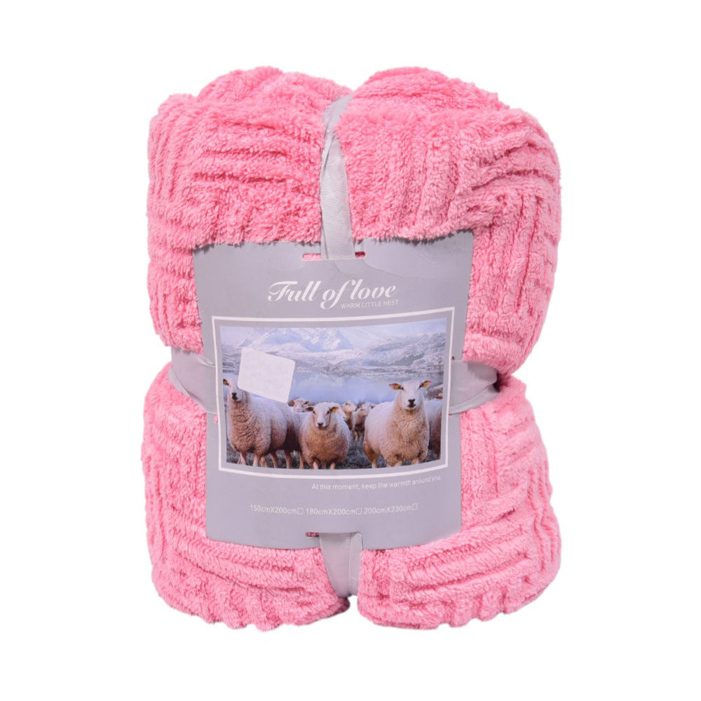 FLEECE BLANKET IR PINK 62301-4