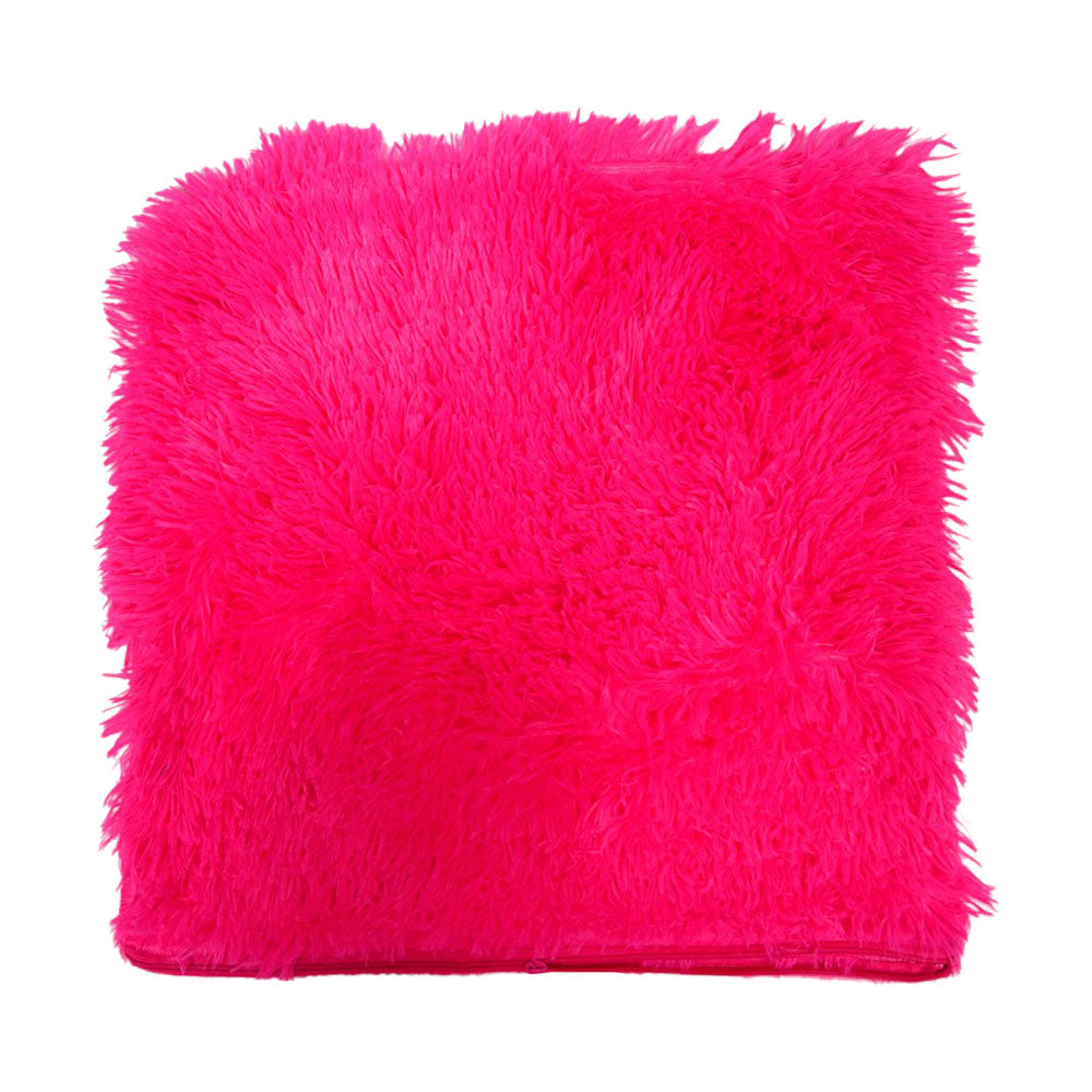 THE CUSHION COVER WOOL SHAGGY PINK-25