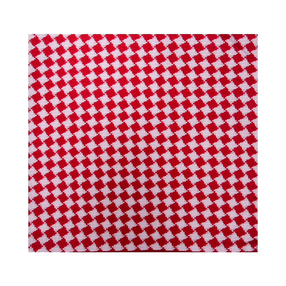 THE CUSHION COVER KHADI STYLE RED-25