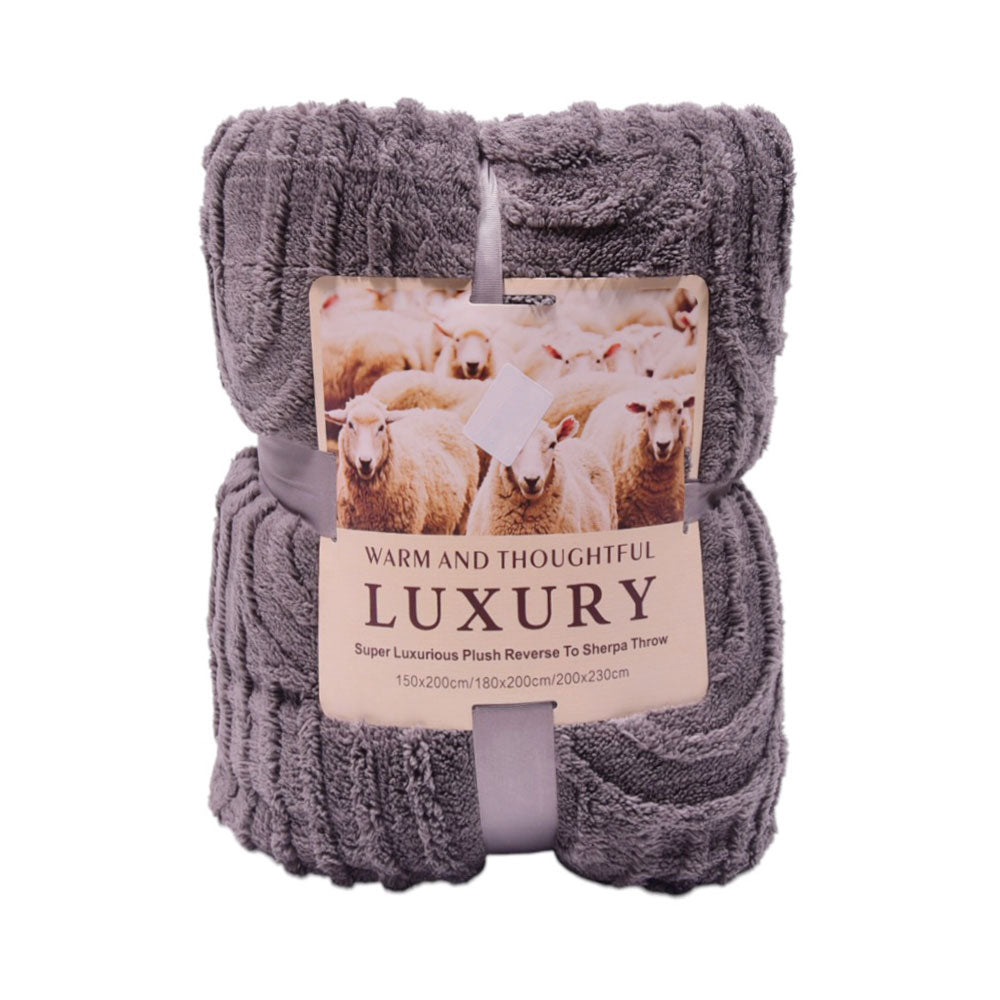 FLEECE BLANKET IR DARK GREY 62301-6