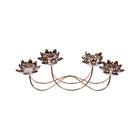 CANDLE STAND CRYSTAL FLOWER CH6607
