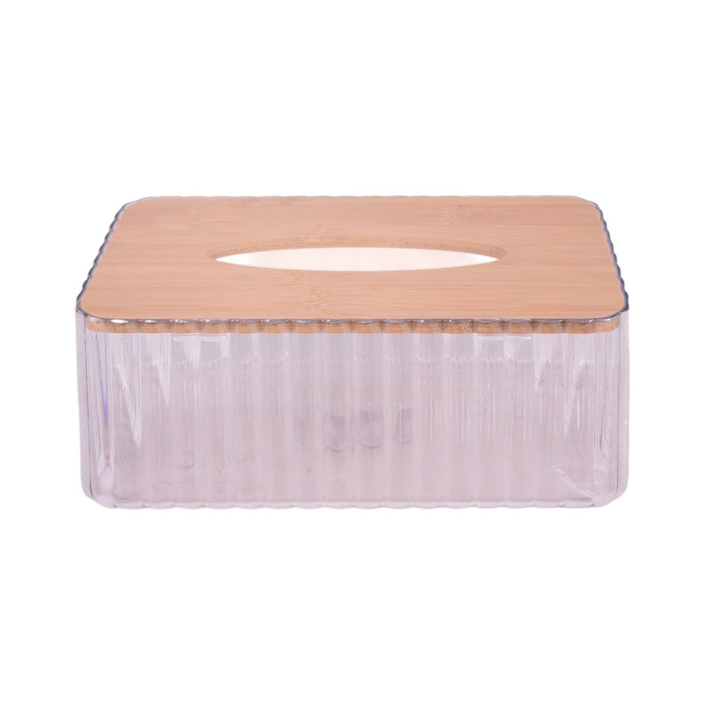 TISSUE BOX WOODEN 8891