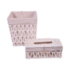 DUSTBIN & TISSUE BOX CANE IR Q-S2302B