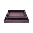 TRAY SET 3PC LEATHER LS-01