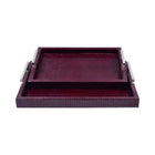 TRAY SET 2PC LEATHER LS-05