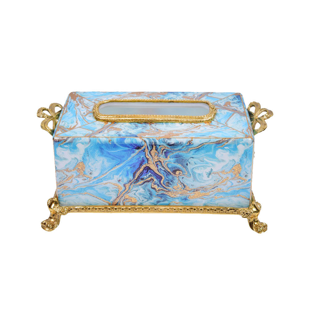 TISSUE BOX CRYSTAL BRASS IR EC1162M-1 JSLT040