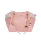 MK LADIES JET SET TRAVEL HAND BAG LG PWD BLSH MULTI 35S5GTVE