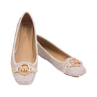 MK FULTON MOC PUMP FAUX LTHR PARAMID 49T8FUFR1B VANILLA 8.5
