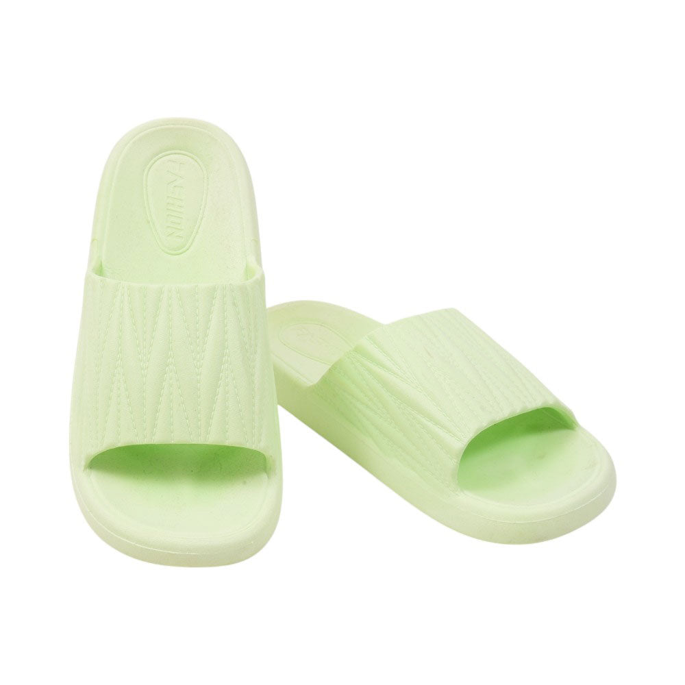 LADIES SLIPPER IR 36-41 GREEN PVC-8033