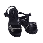 GIRLS SANDAL 25 BLACK H019