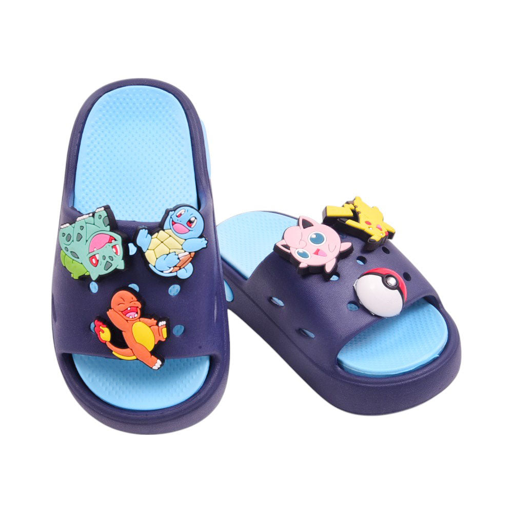 BOYS SLIPPER IR 26-27 NAVY 1388-75 EVA