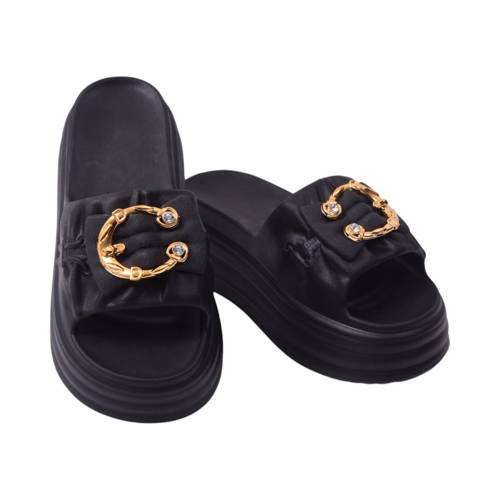 LADIES SLIPPER IR 40-41 BLACK 1303-9 EVA