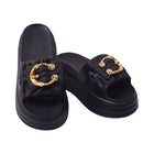 LADIES SLIPPER IR 40-41 BLACK 1303-9 EVA