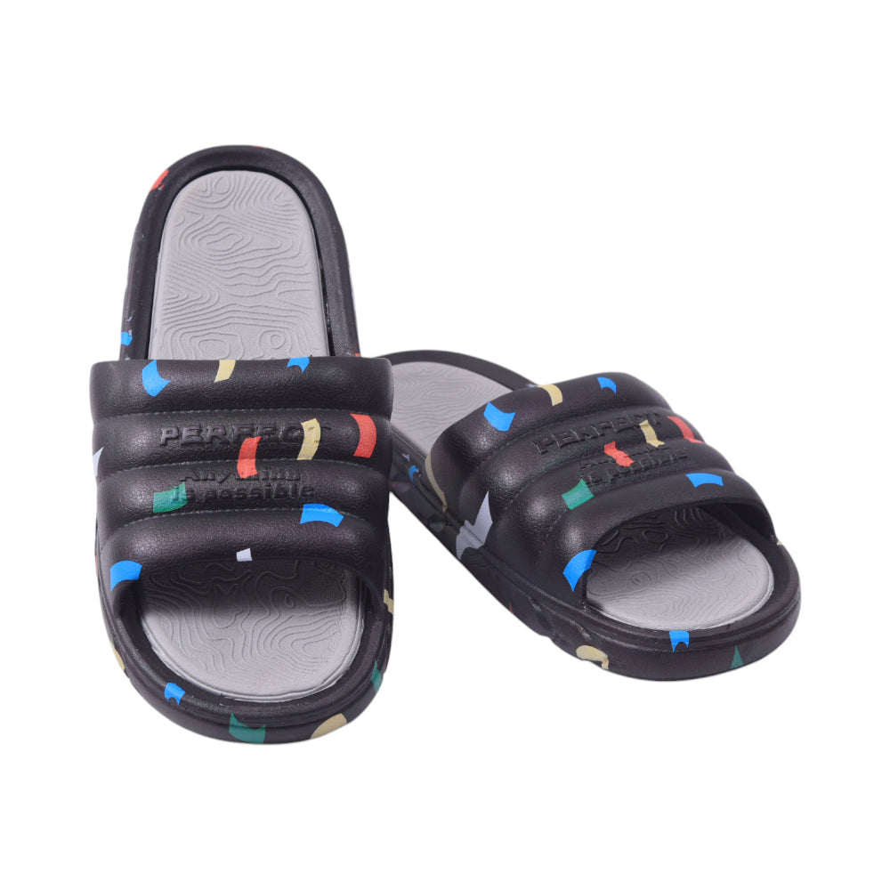 MENS SLIPPER 40 BLACK 8957+12 PVC+EVA 40-44