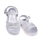 GIRLS SANDAL 22 SILVER 1950-20 21-26