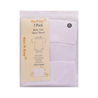 H/S BODY SUIT 3PC PACK WHITE NICE & EASY MZS-25 0-3M HC03